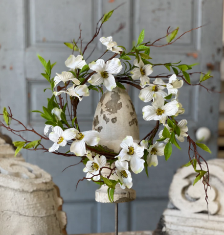 Petal Struck Dogwood Candle Ring