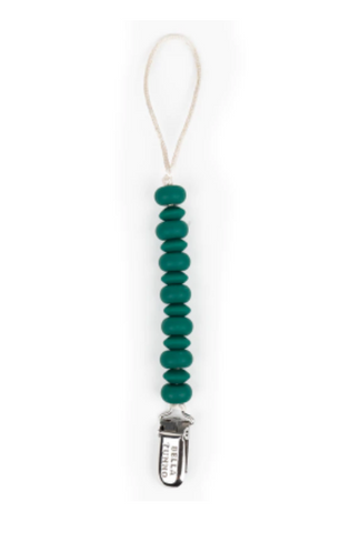 GREEN PACIFIER CLIP