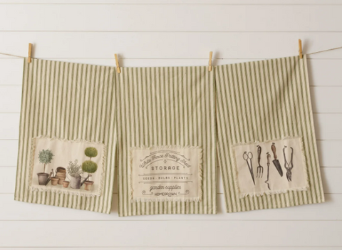 Tea Towels - Gardening Tools And Topiaries