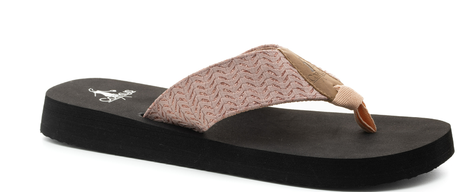 Corkys Lakeside Flip Flops-Blush