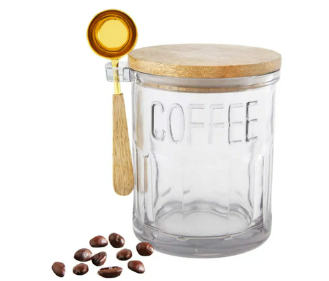 COFFEE GLASS CANISTER SET