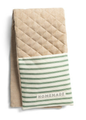 Demdaco Double Oven Mitt - Eat Local