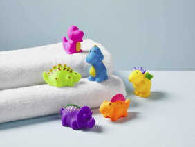 DINO BATH TOY SET