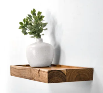 16' FLOATING WOOD SHELF