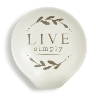 Live Simply Spoon Rest