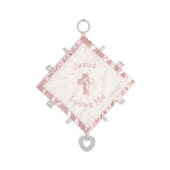 Jesus Loves Me Activity Blankie - Pink