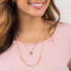 Beaded Love Necklace - Champagne