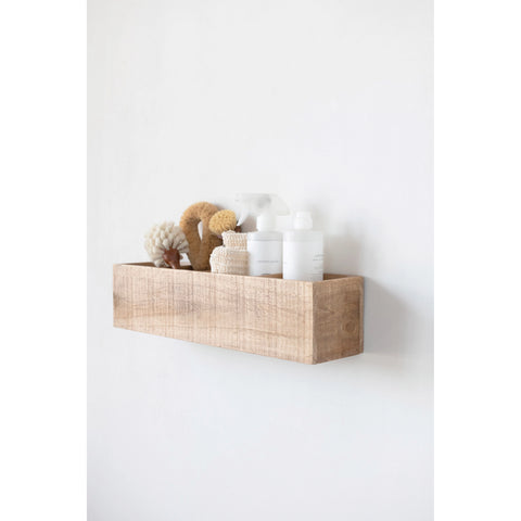 Fir Wood Wall Container with 4 Sections