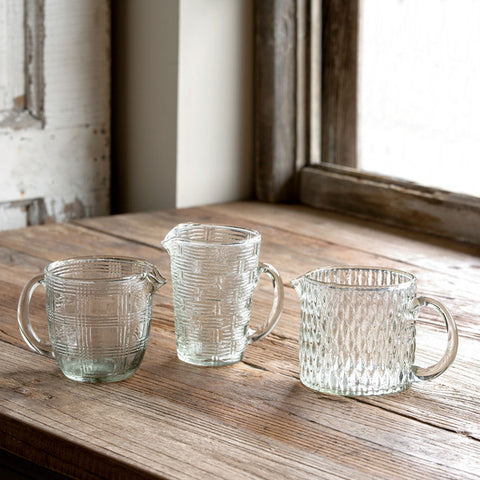 Patterned Glass Pouring Cups