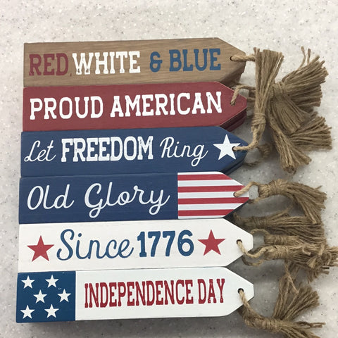 Wood Mini Patriotic Table Decor