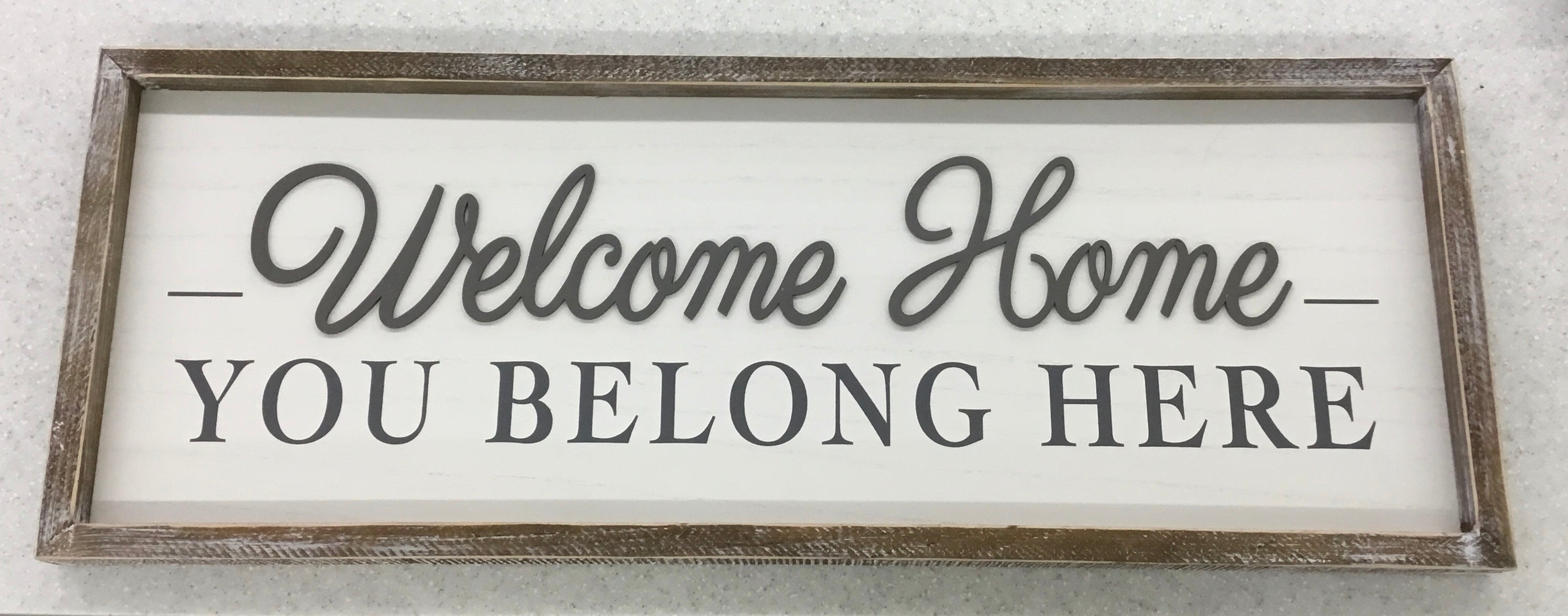 31.5" Wood Frame Welcome Home Sign