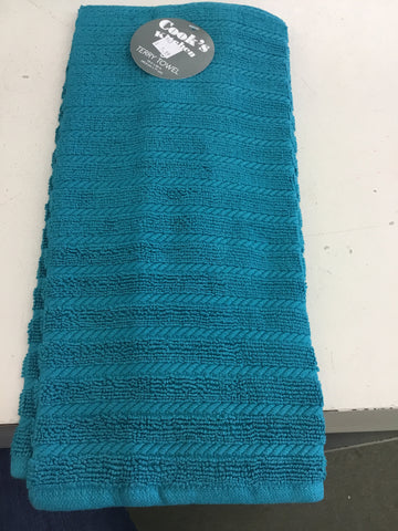 Teal kitchen towel