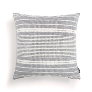 Gray/Blue Stripe Pillow