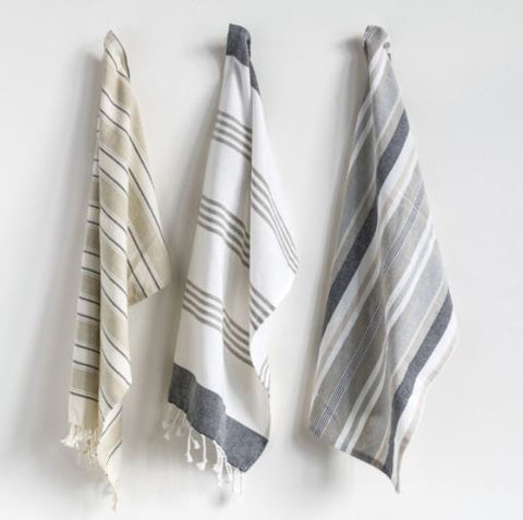 Cotton Striped Tea Towels