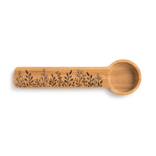 Prairie Flowers Wooden Scoop & Clip