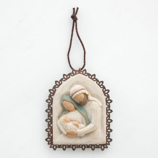 Holy Family Metal-edged Ornament